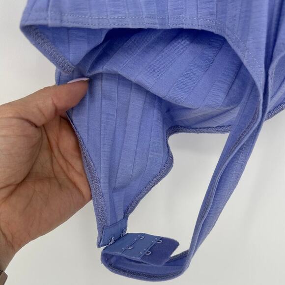 JONATHAN SIMKHAI STANDARD Irene Ribbed U Neck Bodysuit - Picture 6 of 7